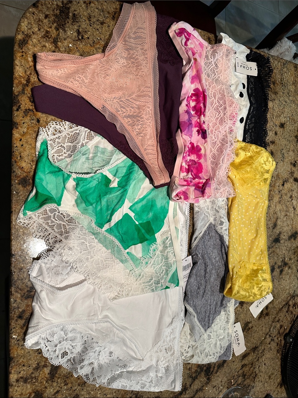Set of 9 Soma panties. NWT size med
